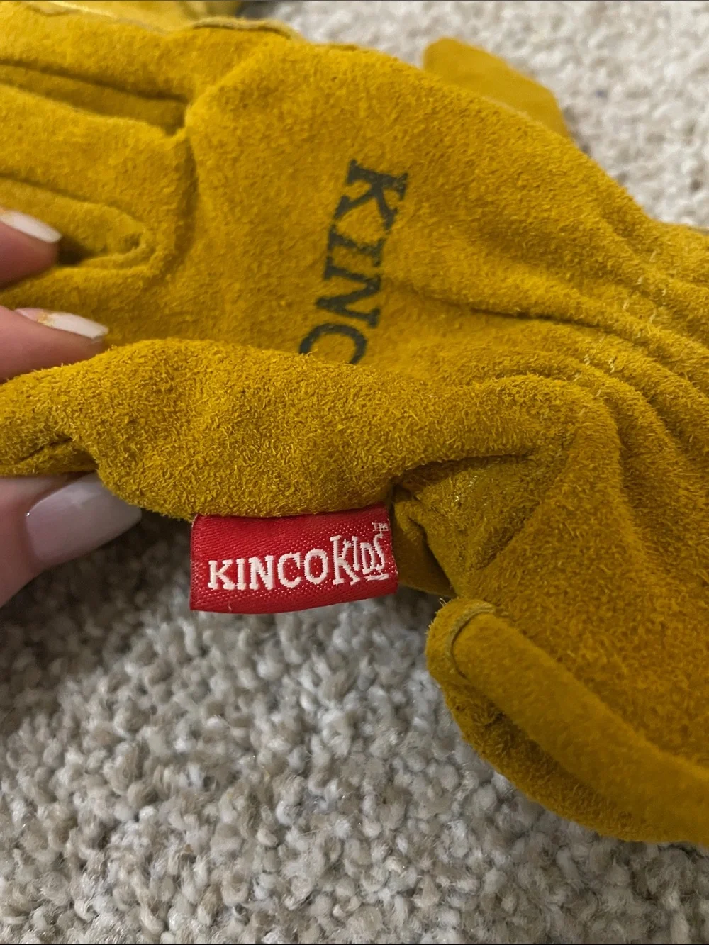 Kids Cowhide Gloves